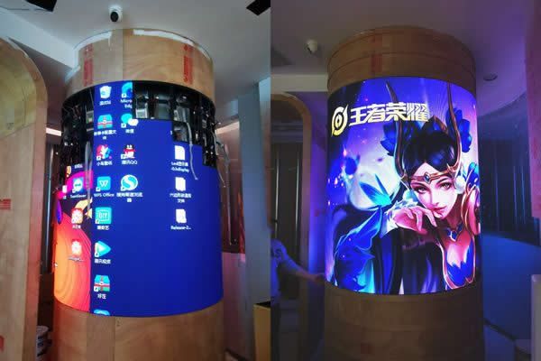 弧形拼接屏顯示方案設計