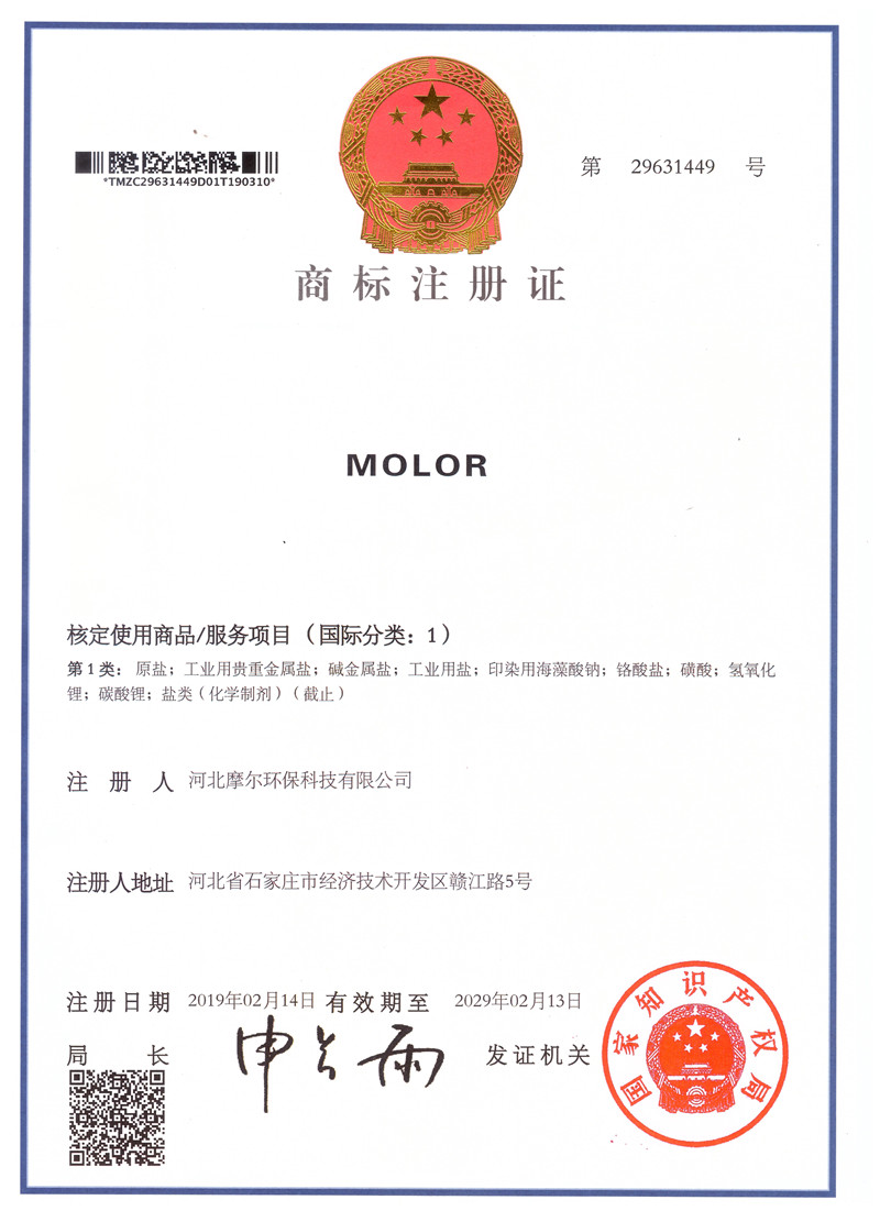 字母LOGO商標注冊證